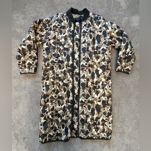 Everlane Camouflage Long Jacket